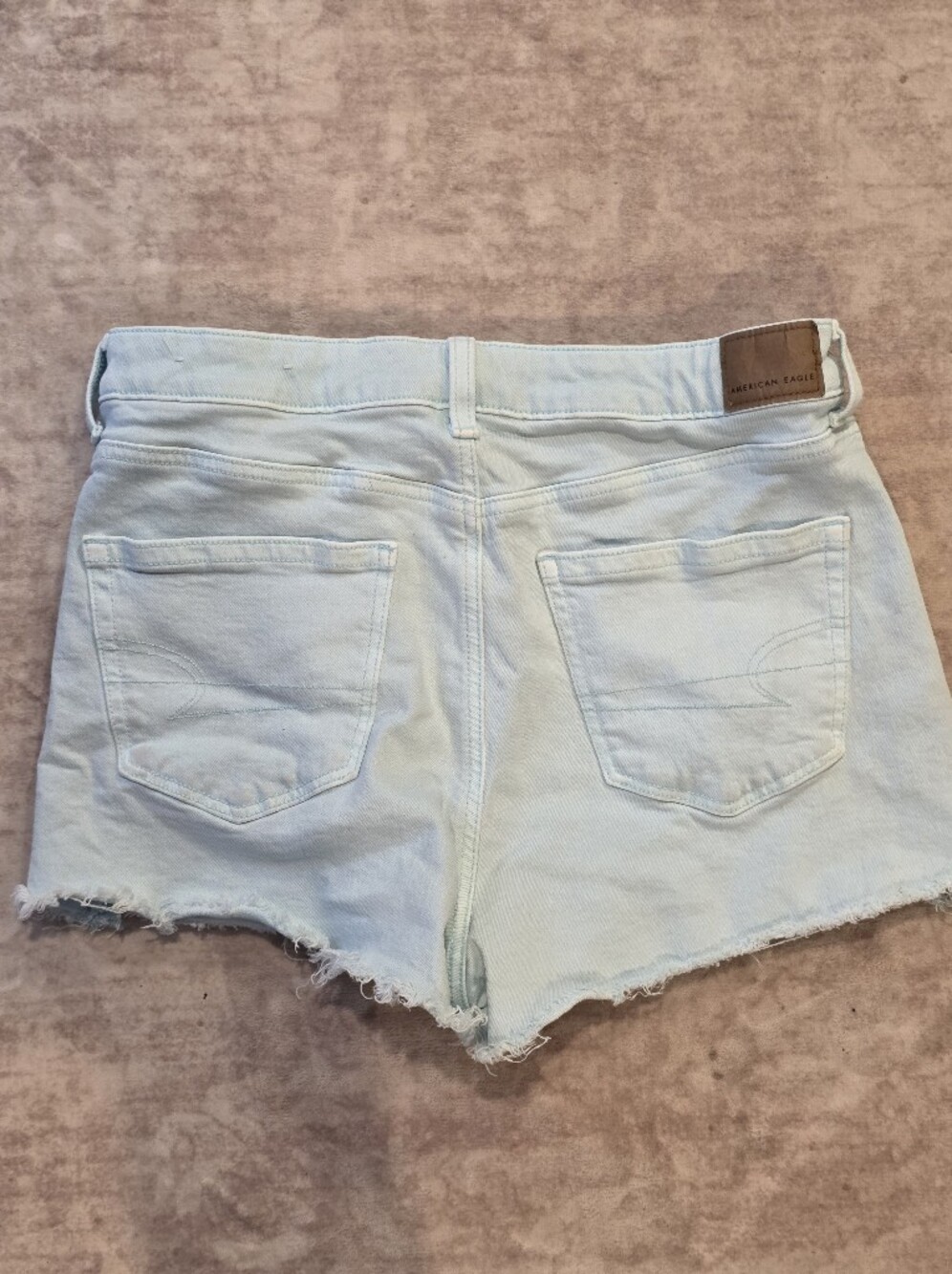 American Eagle Light Blue Denim Cutoff Shorts